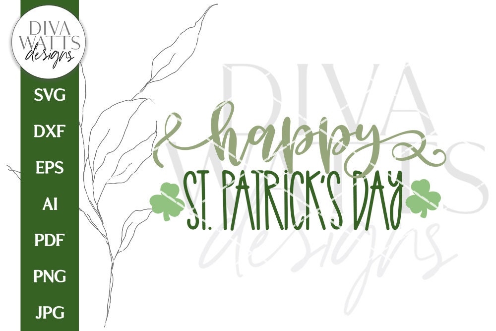 Happy St. Patrick's Day SVG | Shamrock Design