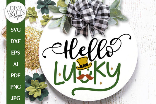 Hello Lucky SVG | St Patrick's Day Design