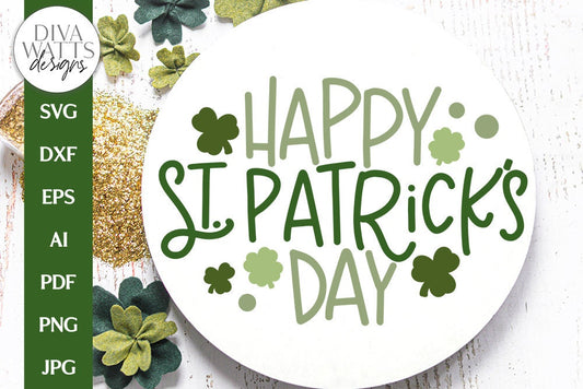 Happy St. Patrick's Day SVG | Spring Design
