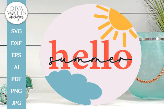 Hello Summer SVG | Summertime Design