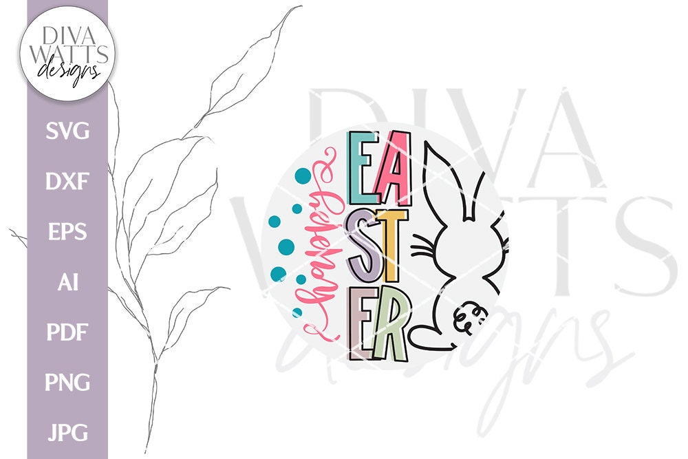 Happy Easter SVG | Spring Bunny Design