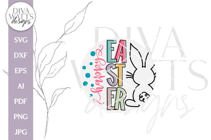 Happy Easter SVG | Spring Bunny Design