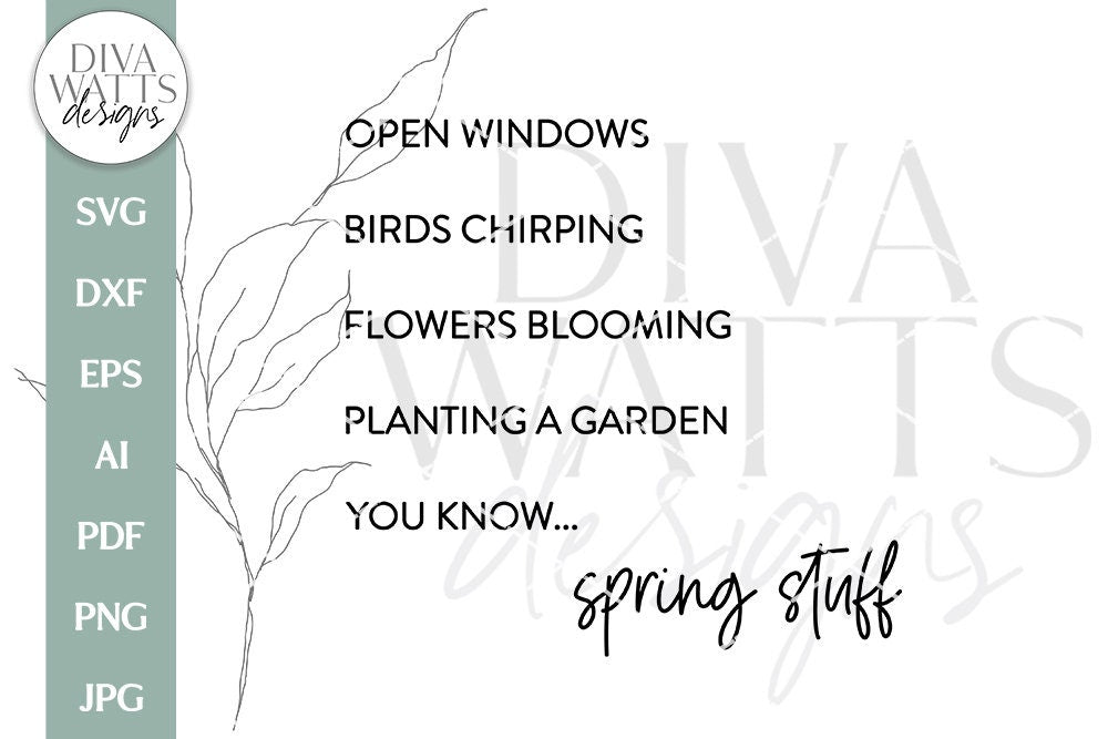 Spring Stuff SVG | Funny Spring Design