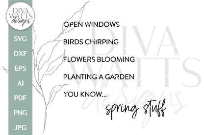 Spring Stuff SVG | Funny Spring Design