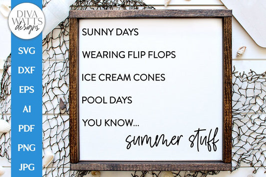 Summer Stuff SVG | Funny Summer Design