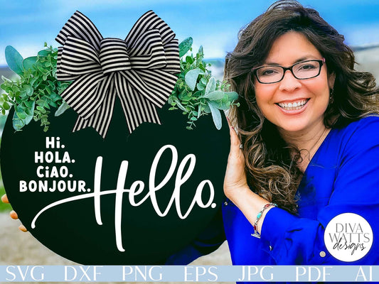 Hi. Hola. Ciao. Bonjour. Hello. SVG | Welcome Design
