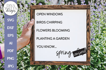 Spring Sh*t SVG | Funny MATURE Spring Design