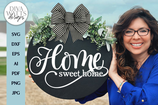 Home Sweet Home SVG | Modern Farmhouse Home Design