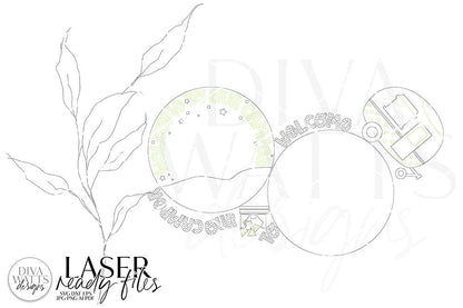 Welcome To Our Camper Laser SVG Camper SVG Retro Camper Door Hanger Door Hanger for Camper