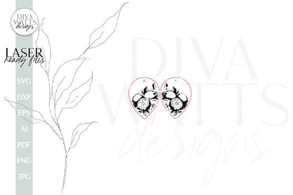Lemon Earrings SVG For Laser Lemons Earrings For Glowforge Lemon Earrings For Laser Glowforge Earrings With Lemons Earrings SVG