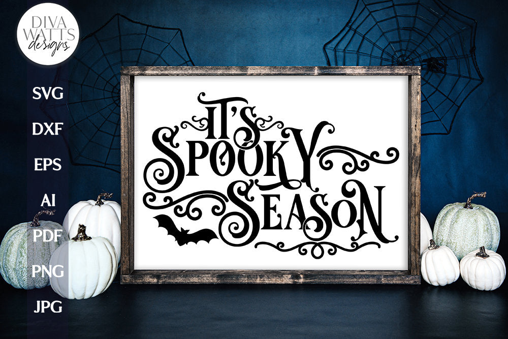 It's Spooky Season SVG For Halloween Gothic Sign SVG Spooky Season Sign SVG For Halloween Door Hanger Sign svg for Fall Sign Gothic svg