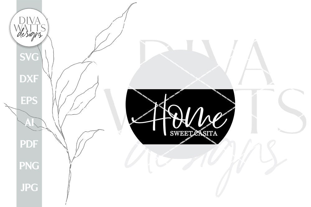 Home Sweet Casita SVG Door Hanger Spanish Welcome SVG Farmhouse Sign SVG Door Hanger Welcome svg Espanol Welcome svg Door Hanger