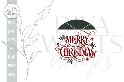 Merry Christmas SVG Christmas Door Hanger svg Merry Christmas Sign SVG Round Christmas SVG Christmas Welcome svg Christmas svg Winter svg