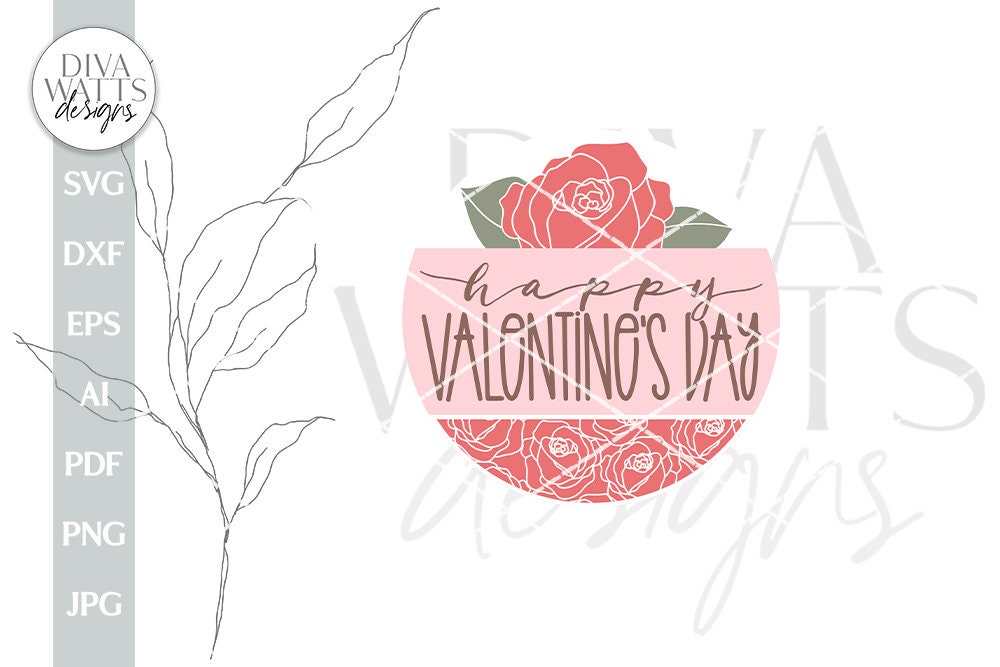 Happy Valentines Day SVG Valentine's Day Door Hanger SVG Valentine's Day Welcome svg Valentine Sign SVG Valentine's Day svg Valentine's svg
