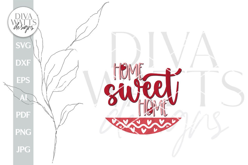 Home Sweet Home SVG Valentine's Day Door Hanger SVG Valentine's Day Welcome svg Valentine Sign SVG Valentine svg Valentine's svg Sign