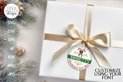 Christmas Eve Box SVG Christmas Gift Tag SVG Gift Box SVG Christmas Even Gift svg Christmas Gift svg Christmas svg Winter Box svg