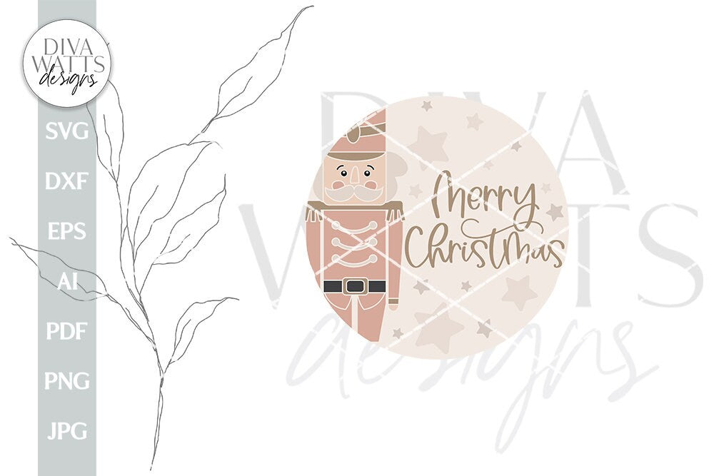 Merry Christmas SVG Nutcracker SVG Christmas Door Hanger SVG Christmas Welcome svg Nutcracker Door Hanger svg Cute Nutcracker Sign