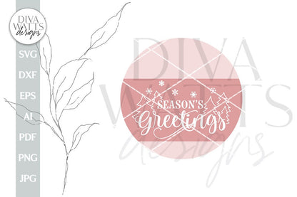 Season's Greeting SVG Winter Door Hanger SVG Christmas Door Hanger SVG Christmas Trees svg Winter Scene svg Winter Sign svg Winter Door Sign