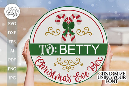 Christmas Eve Box SVG Christmas Gift Tag SVG Gift Box SVG Christmas Even Gift svg Christmas Gift svg Christmas svg Winter Box svg