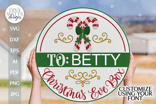 Christmas Eve Box SVG Christmas Gift Tag SVG Gift Box SVG Christmas Even Gift svg Christmas Gift svg Christmas svg Winter Box svg
