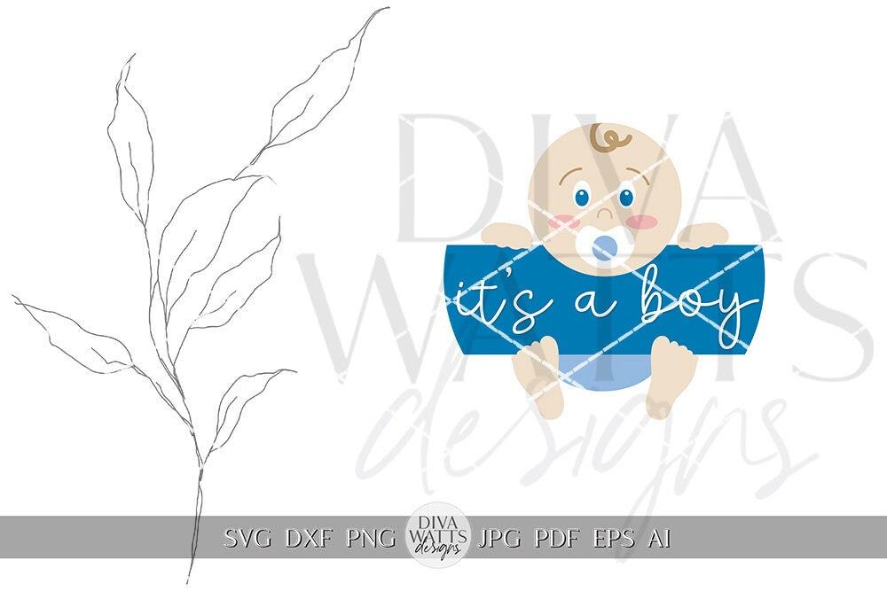It's A Boy SVG New Baby Announcement svg New Baby SVG Baby SVG Baby Door Hanger svg New Baby Sign svg Cricut Baby svg Baby Sign svg Boy